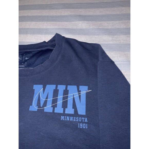 Nike Statement Game Over Tee Minnesota Twins Twin Cities Men's XL Blue Crewneck - Picture 3 of 11